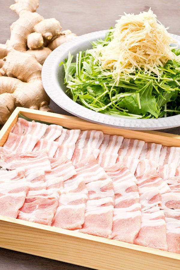 野菜たっぷり！生姜しゃぶしゃぶ