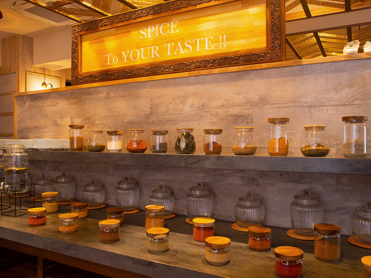 30種類以上の「スパイス」でメニューをカスタム