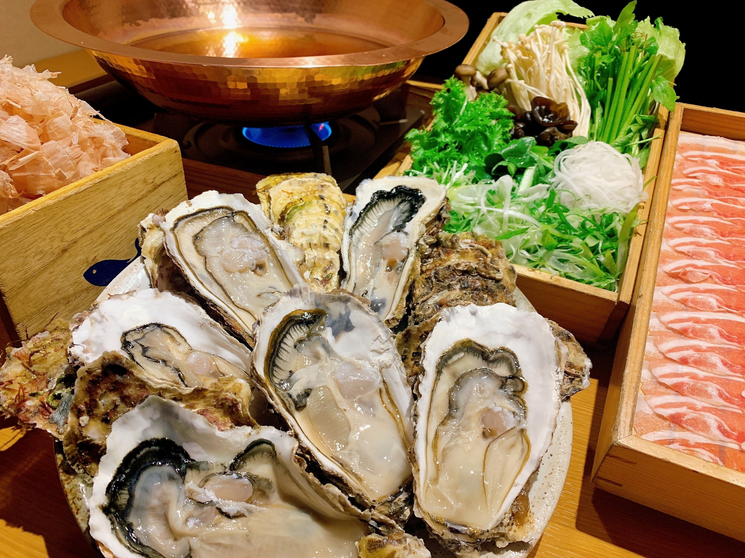 大ぶりの牡蠣が一人前３個も