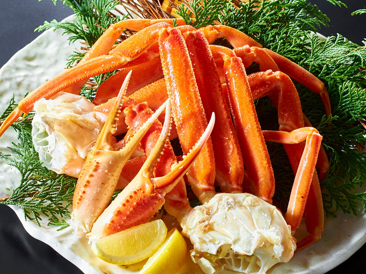 浜ゆで本ズワイ蟹 セクション