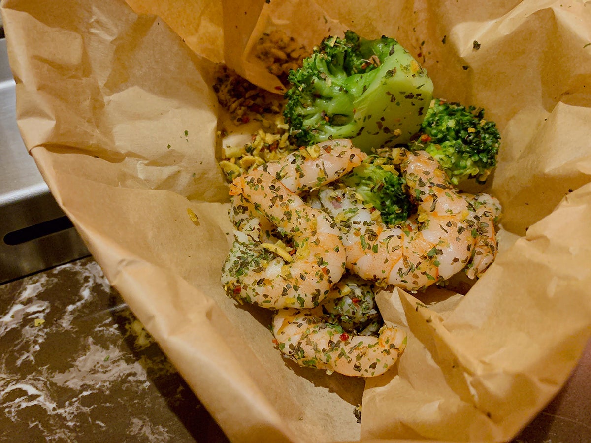 しゃかふるの袋でガーリックシュリンプ味