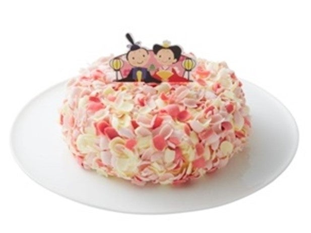 まるで桜の花びらのような春を感じるケーキ