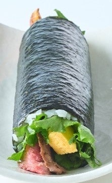 １本で２種類の味 ハイブリッド巻　こちらは米沢牛