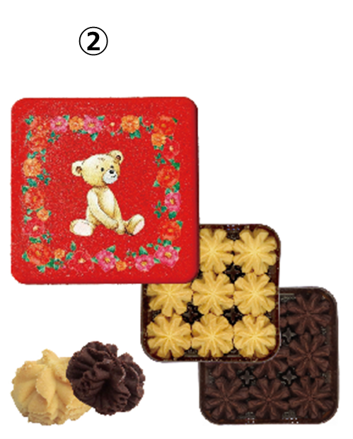 シーズンごとにデザインが変わるテディベア缶が大人気！