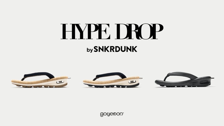 雪駄×スニーカー「unda-雲駄-」 unda goyemon 雪駄×スニーカー「unda-雲駄-」。数量限定でHYPE DROP by