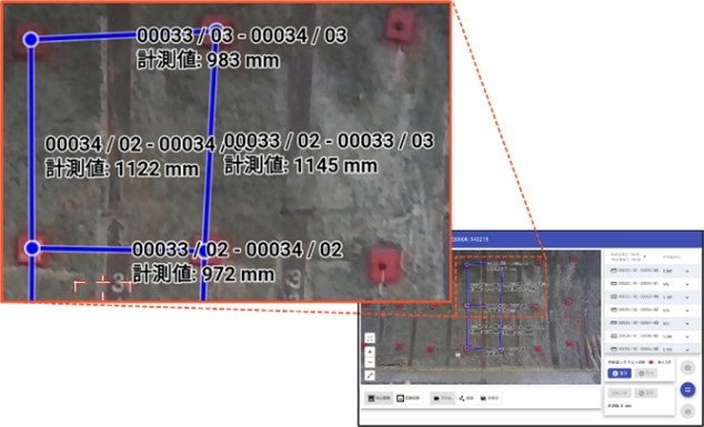 【システムの計測画面（イメージ）】