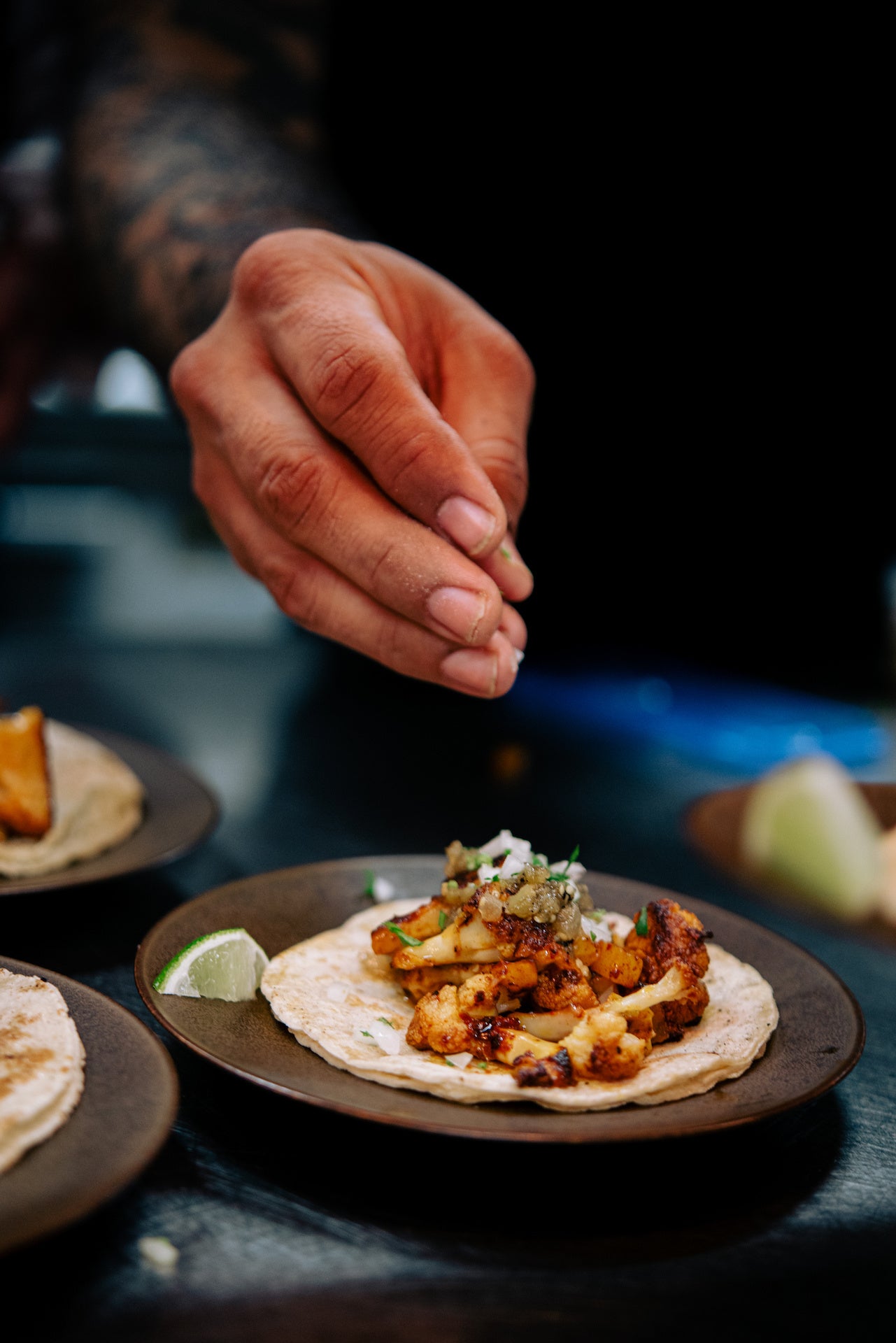 カリフラワーのタコス 