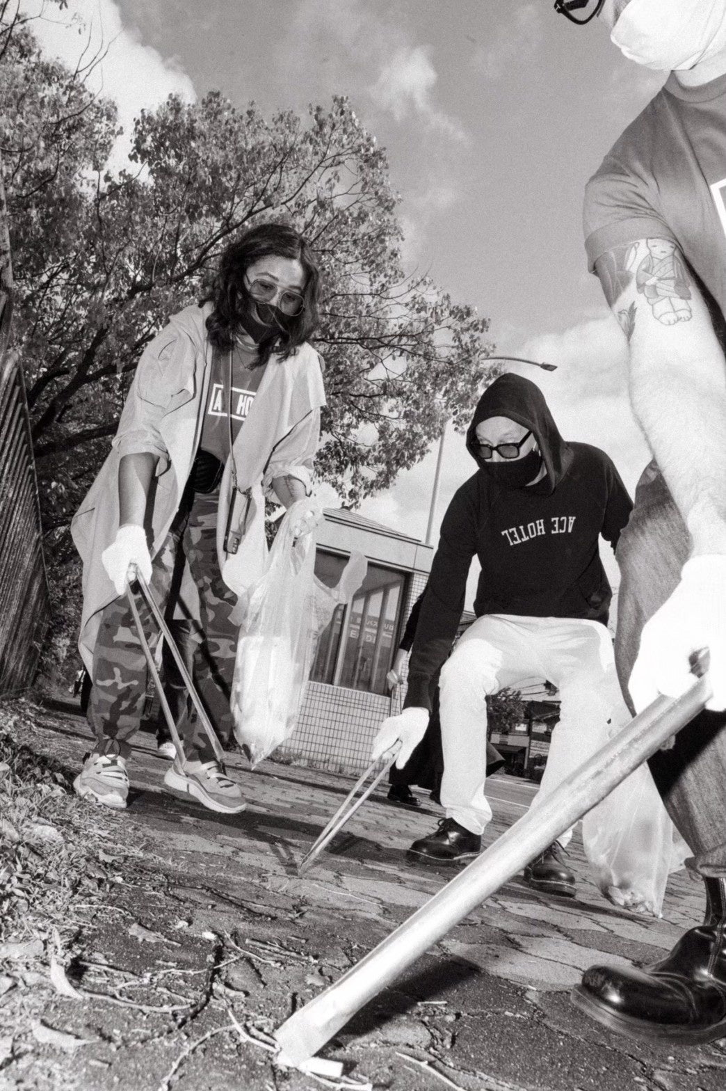 昨年のゴミ拾いの様子