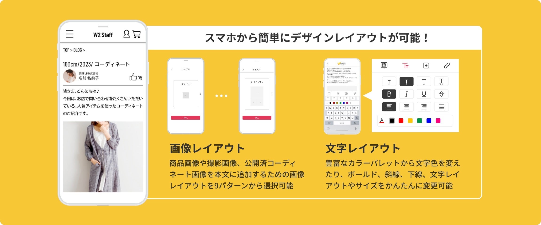 ブログ投稿機能