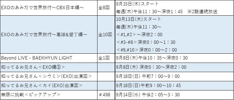 アンコール放送もたっぷりお届け！