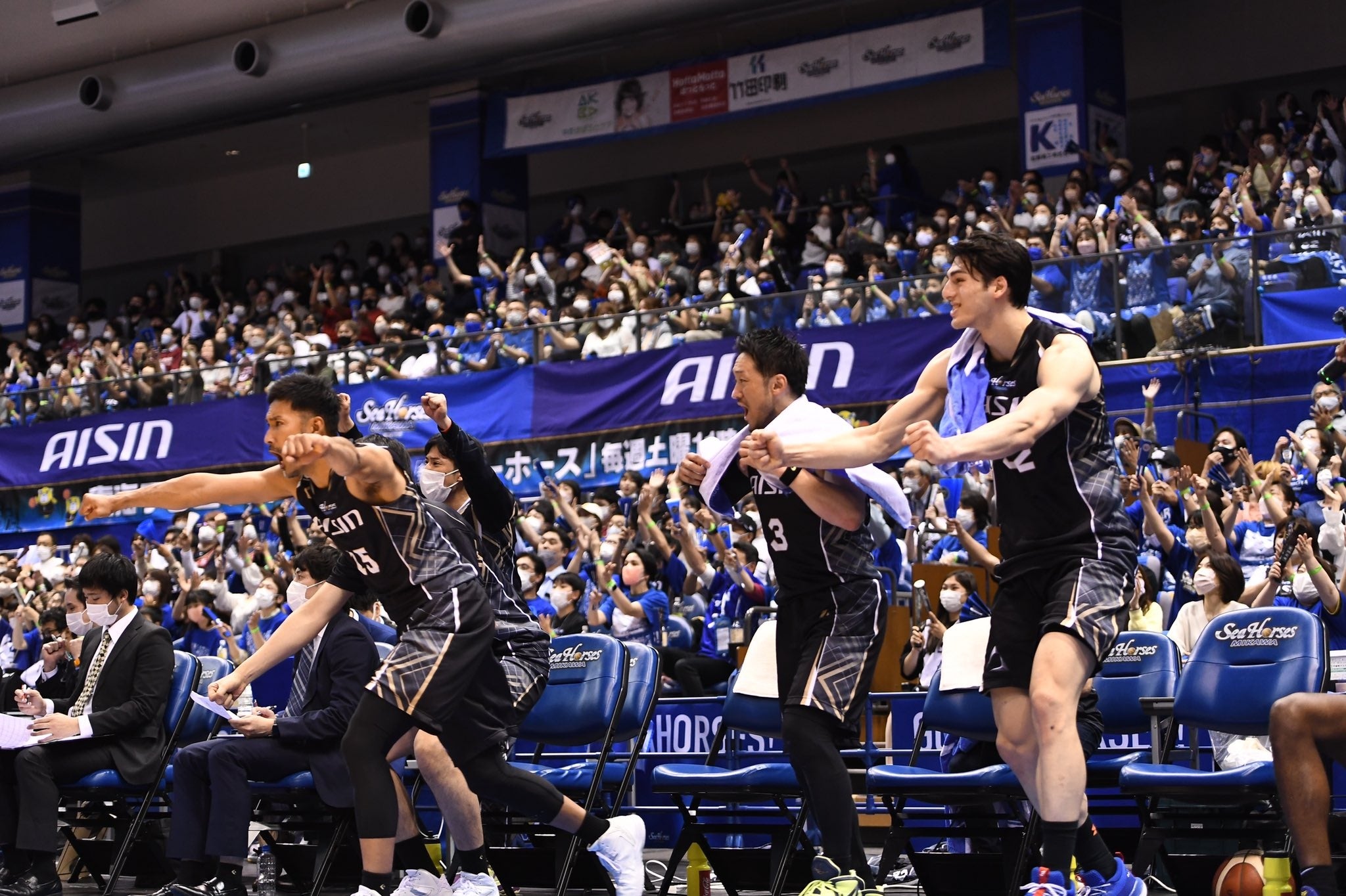 B1 LEAGUE 2021-22 最終戦 ©️SeaHorses MIKAWA co.,LTD.