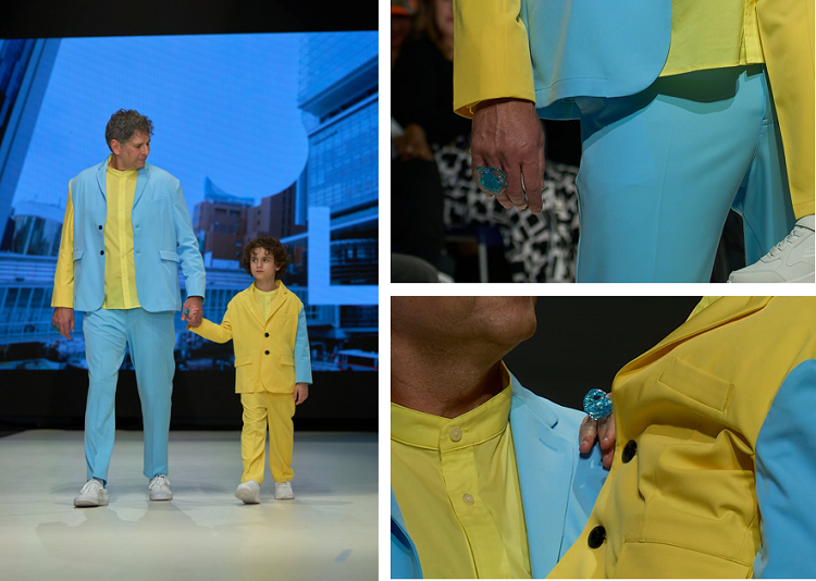 【指輪を身に着けたモデル】