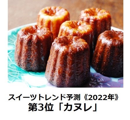 スイーツトレンド予測《2022年》 第3位「カヌレ」