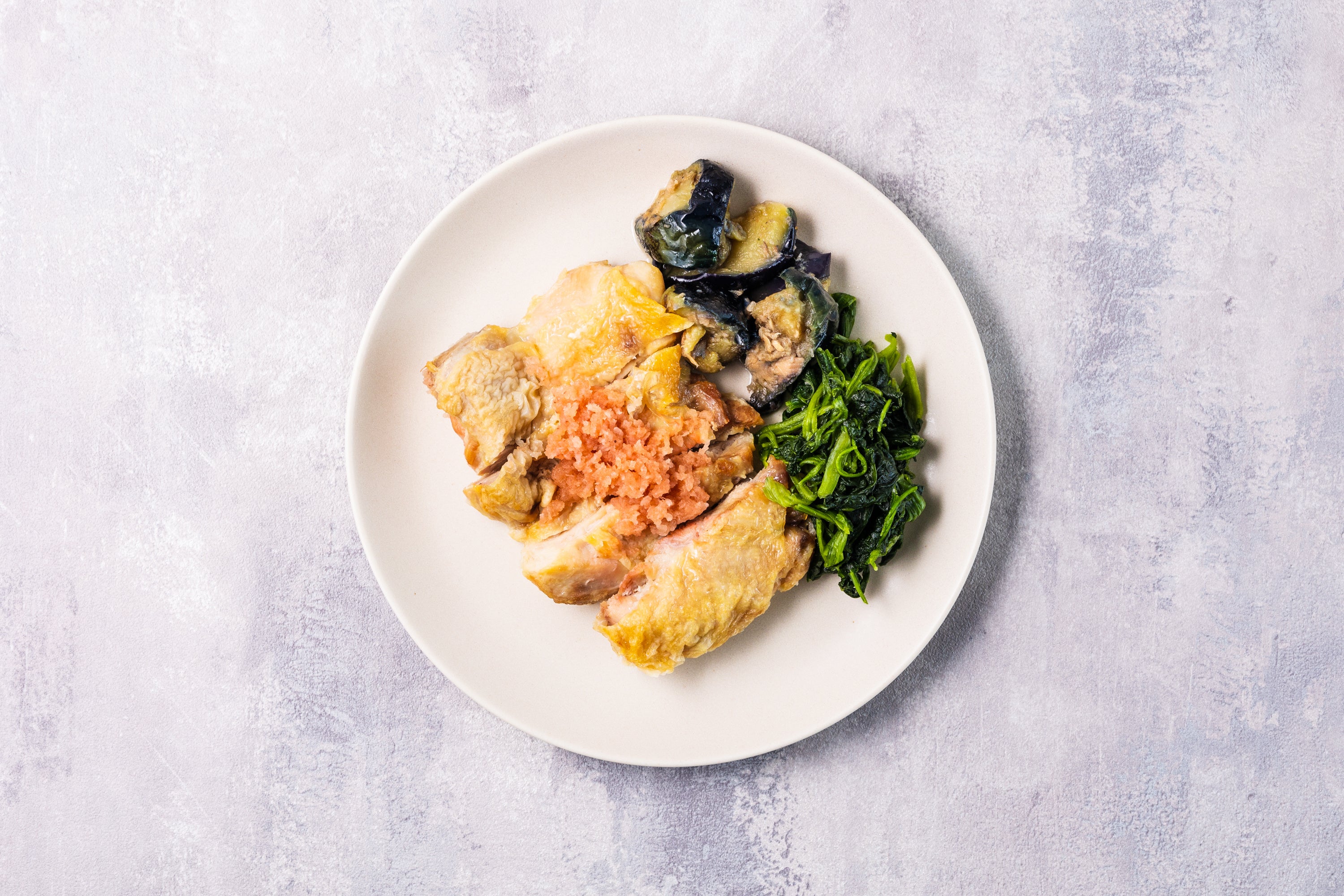 梅おろし鶏もも肉ステーキ