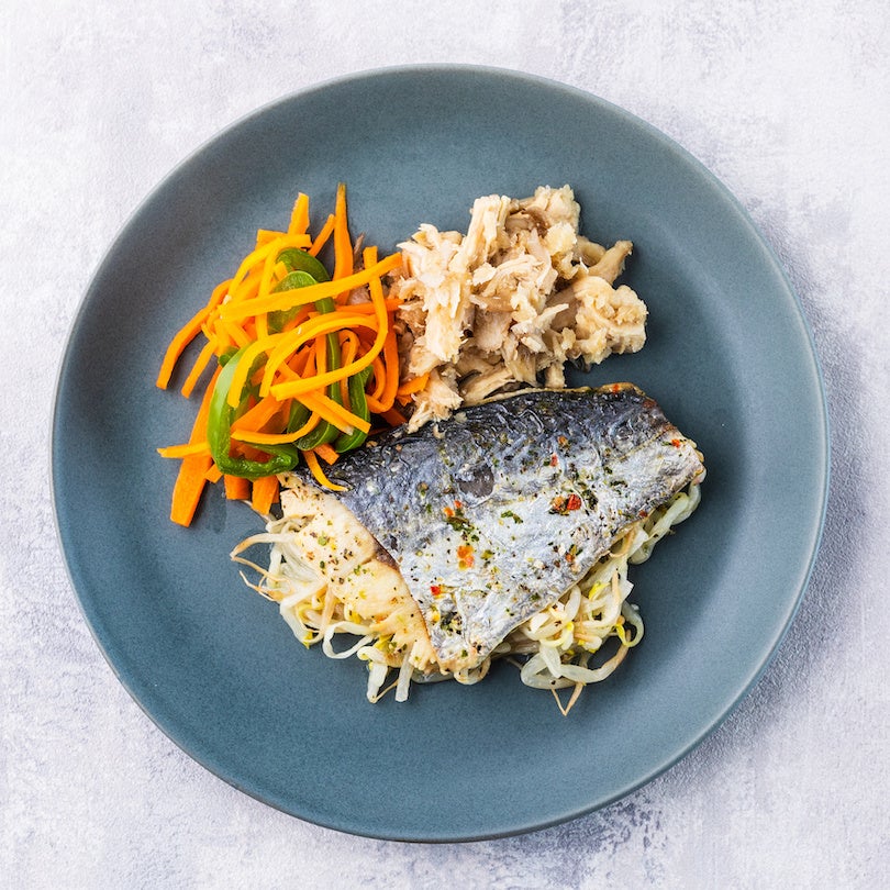 サワラのバジル焼き