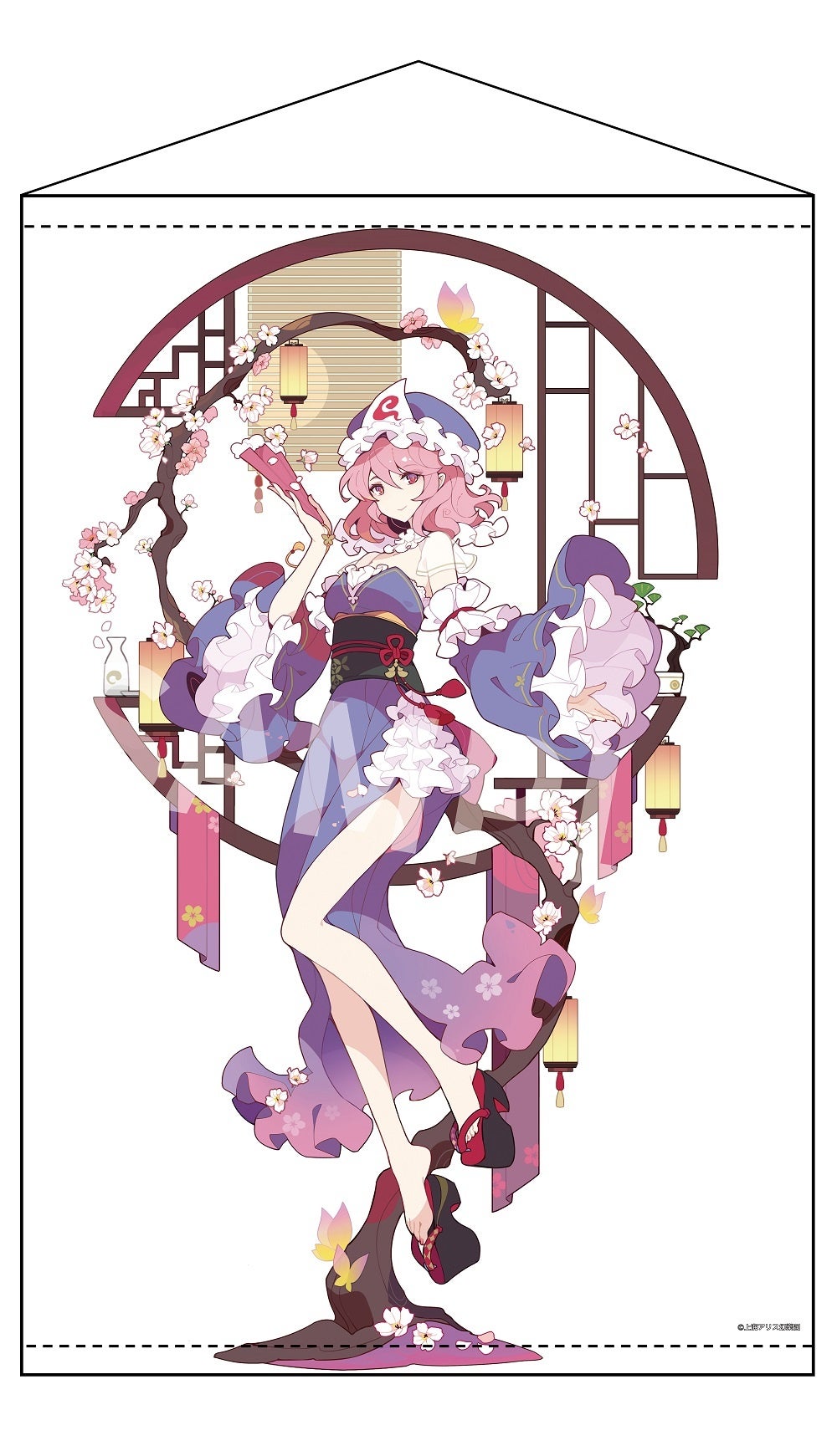 【催事限定】東方Project クリエイターズ A0タペストリー 7  西行寺幽々子 illust.ideolo