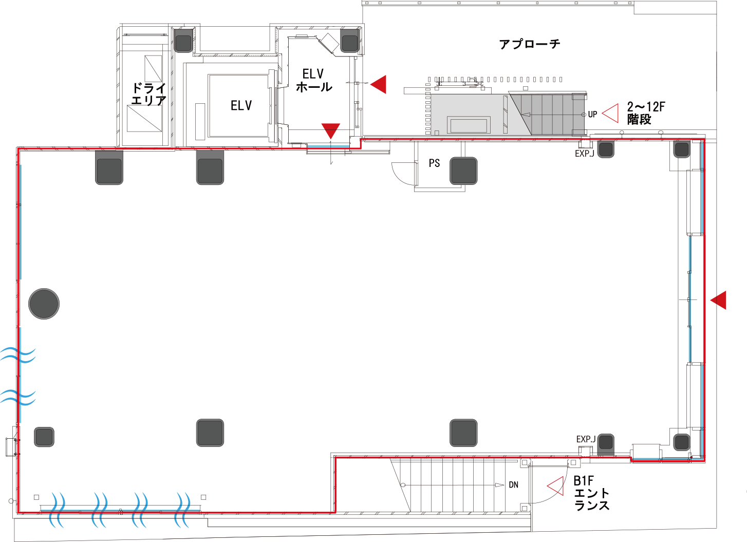 1階プラン図（122.09平米・36.93坪）