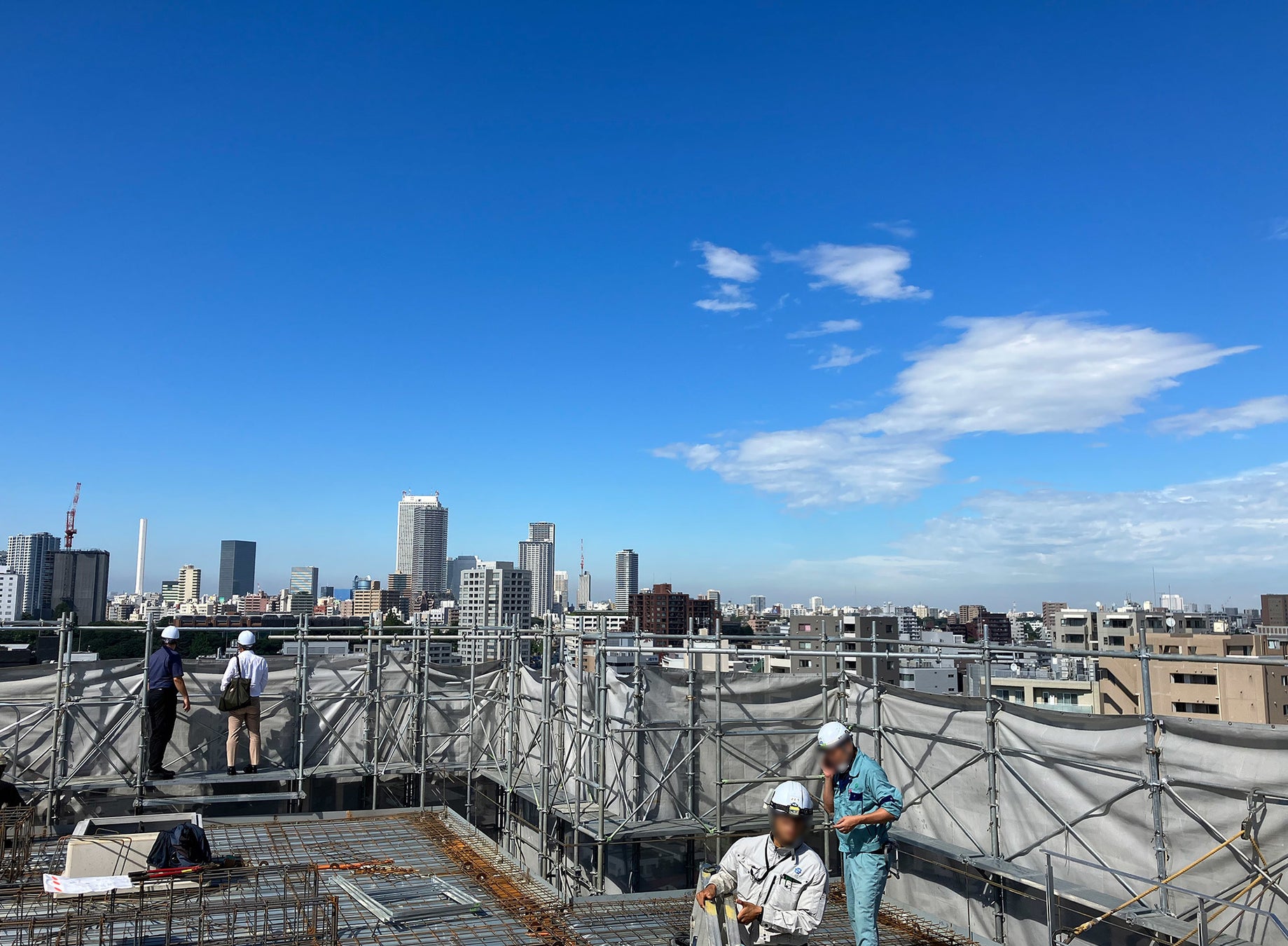 建設中風景(8月18日撮影)