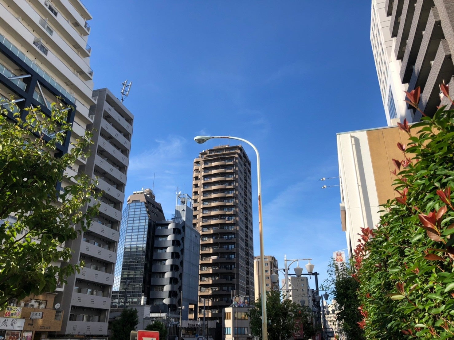 現地周辺（明治通り沿い／22年9月撮影）