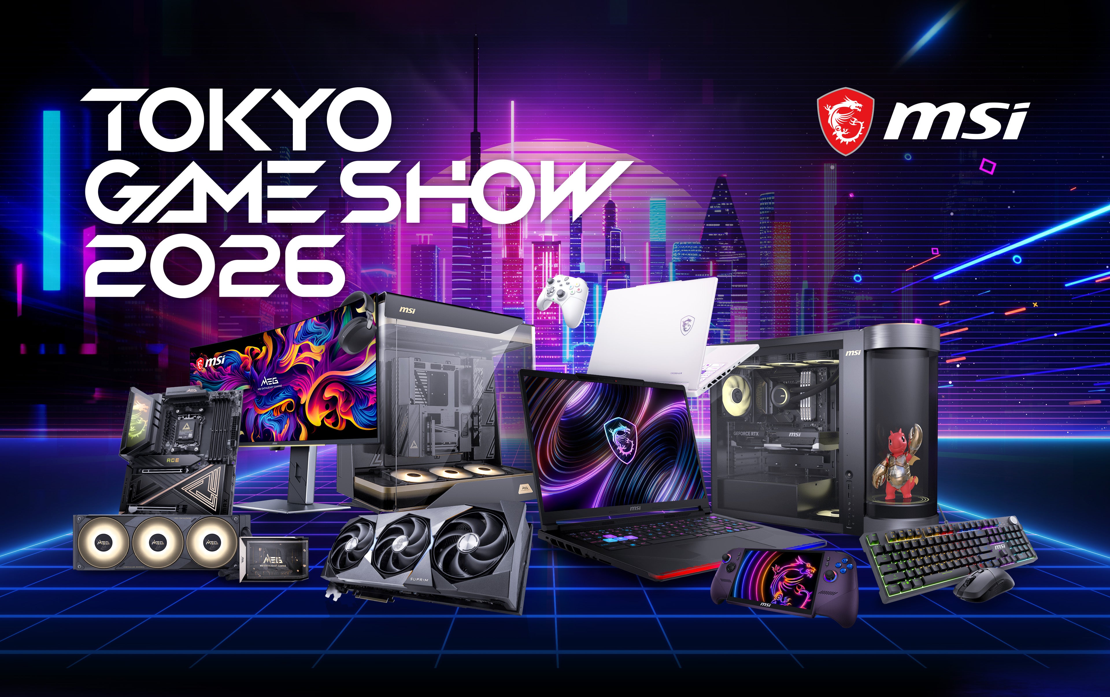 MSI、『東京ゲームショウ2026』の出展情報を公開！最新製品の展示やキャンペーンの実施、豪華ゲストが参加するイベントの開催など盛り沢山！！