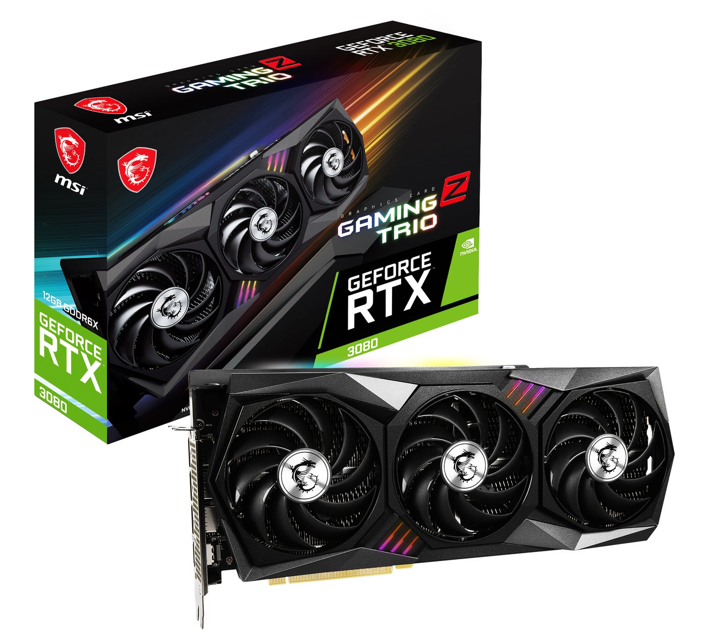 MSI、NVIDIA® GeForce RTX™ 3080を搭載したグラフィックスカード MSI、NVIDIA® GeForce RTX™ 3080を搭載したグラフィックスカード