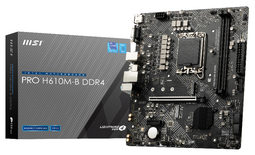 PRO H610M-S DDR4 (パソコン工房限定モデル) MSI「PRO H610M-S DDR4」が発売、パソコン工房限定モデル