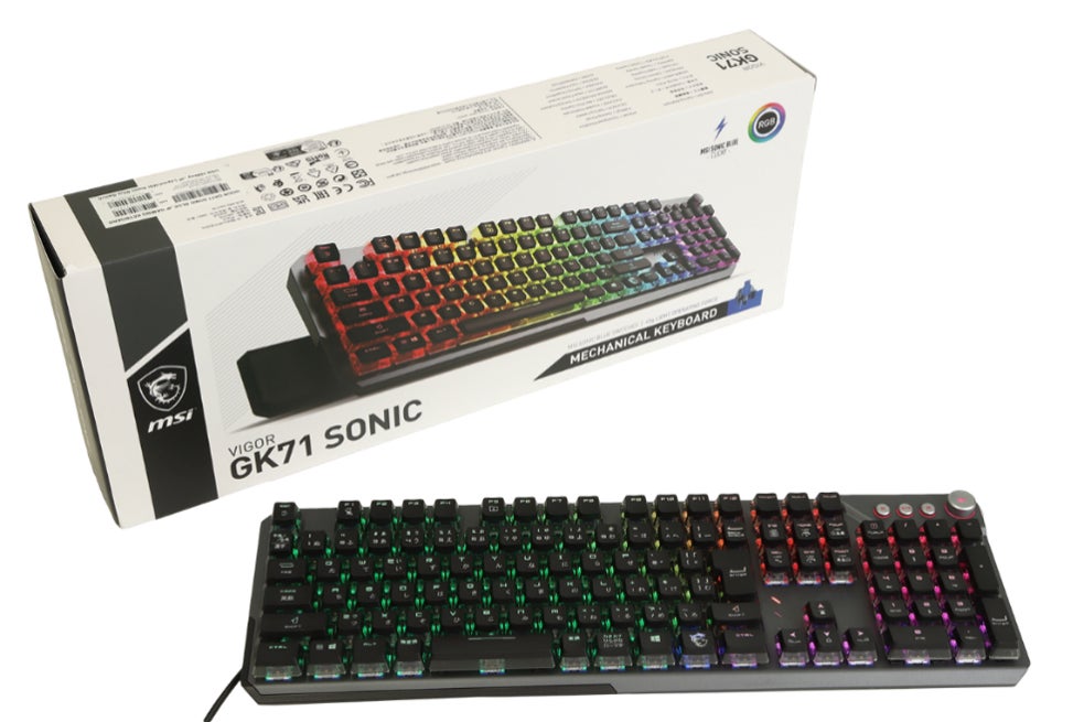 MSI、素早い反応のクリッキーメカニカルキースイッチを採用した MSI、素早い反応のクリッキーメカニカルキースイッチを採用した