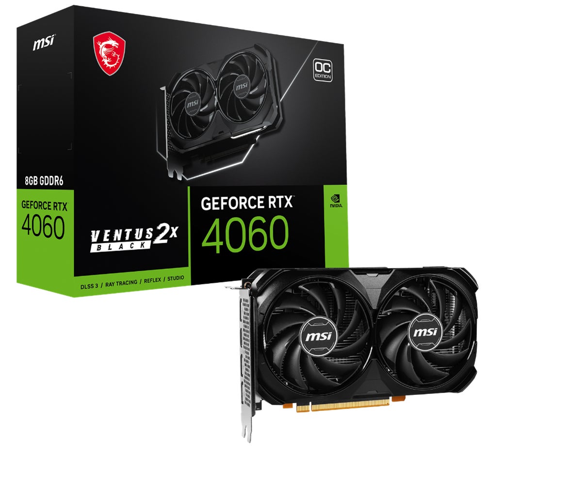 ジャンク品 MSI デュアルファン グラフィックボード MSI、新型GPUのGeForce RTX™ 4060を採用したオリジナルクーラー