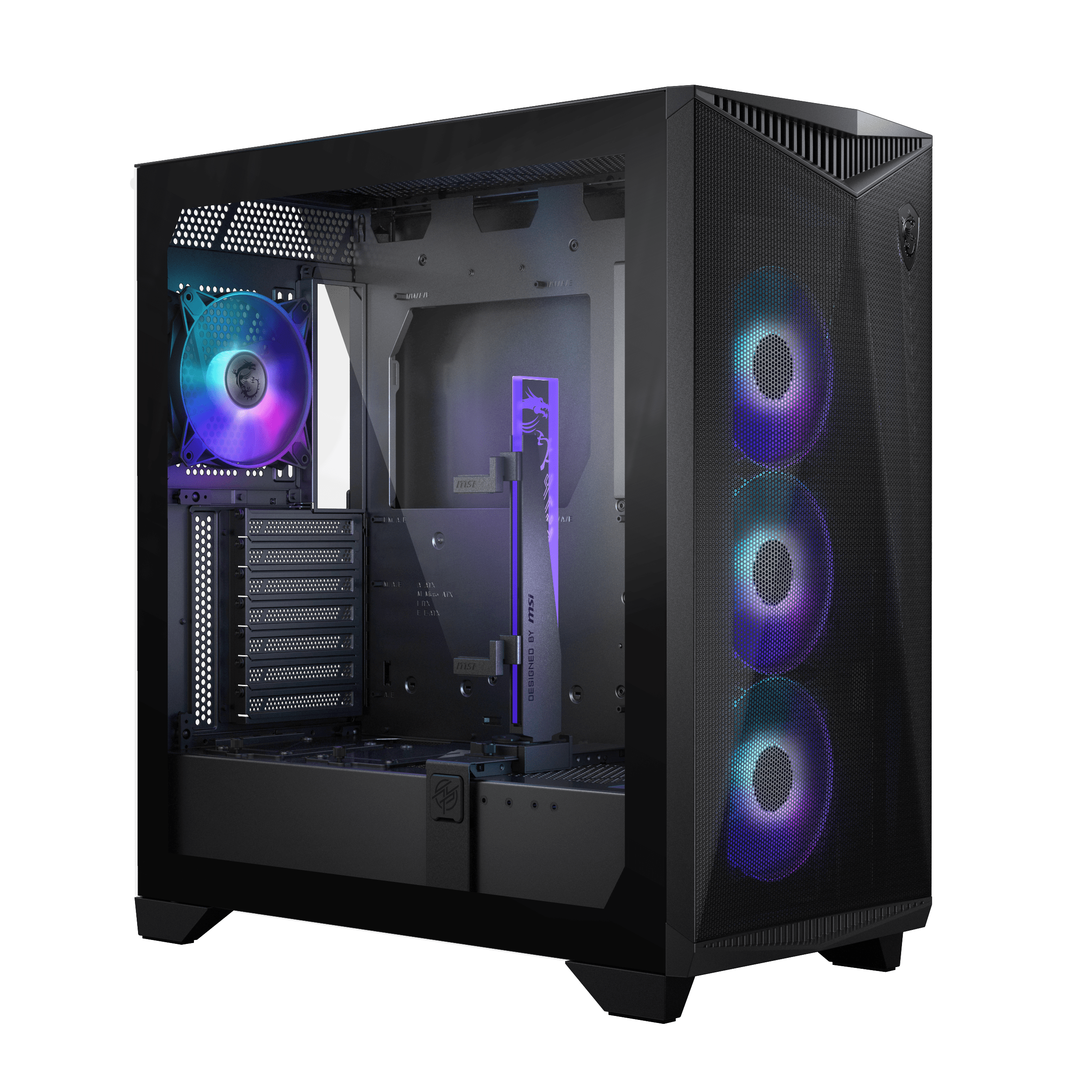 ミドルタワーPCケース MSIグラフィックカード付き ジャンク 53749-790-