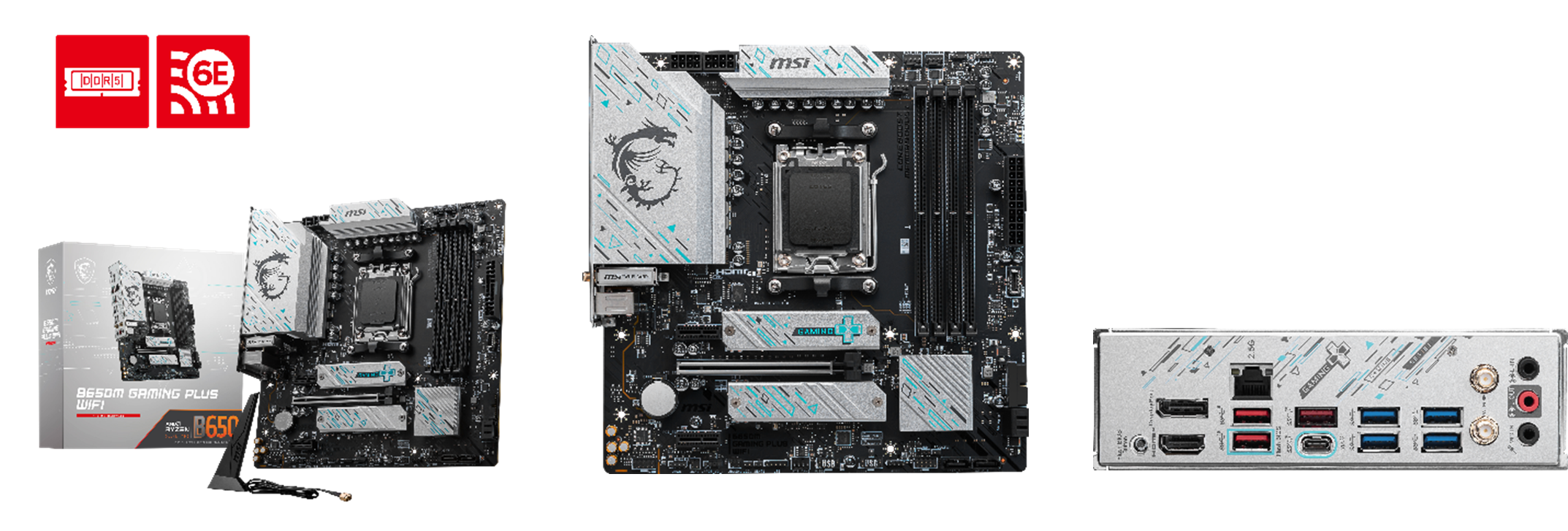 MSI Gaming Plus Wifi B650 マザーボード MSI B650 GAMING PLUS WIFI, ATX - AMD Ryzen 7000 - 12+2