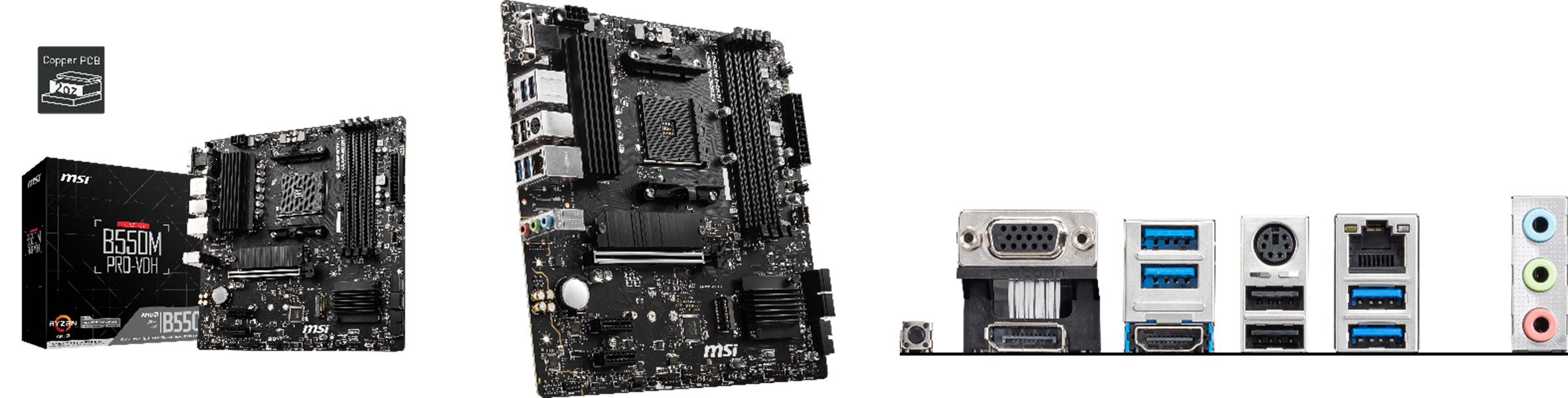 MSI、B550チップセット搭載、Micro-ATXサイズのマザーボード「B550M
