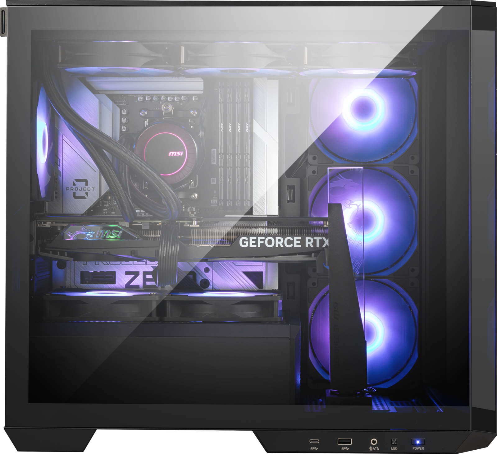 MSI、背面コネクタデザインを採用したマザーボードとピラーレス