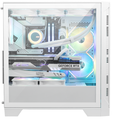 MSI、ATXマザーボード対応のホワイトPCケース「MAG FORGE 320R