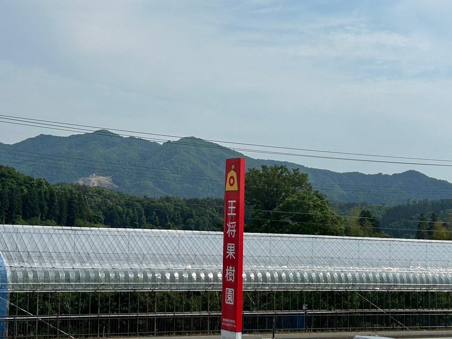 果樹園ビューラウンジからの眺め北側