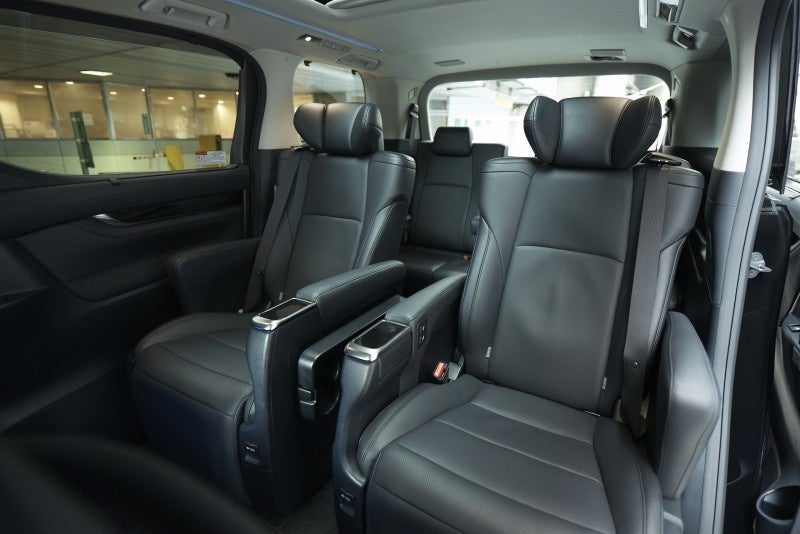 ワゴンハイヤーの車内（イメージ）