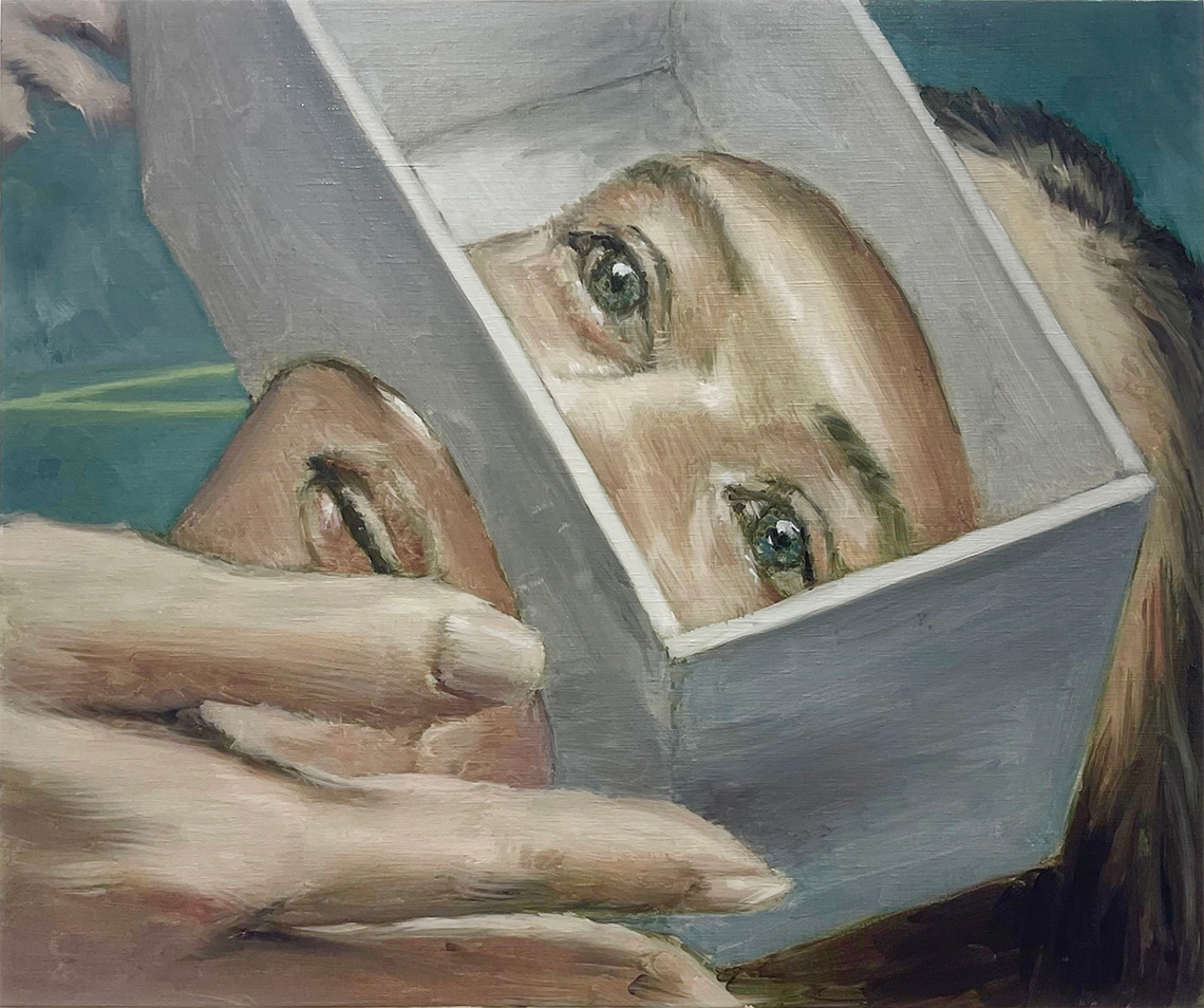 鈴木秀尚「True reality」Oil on canvas 606x727x30mm