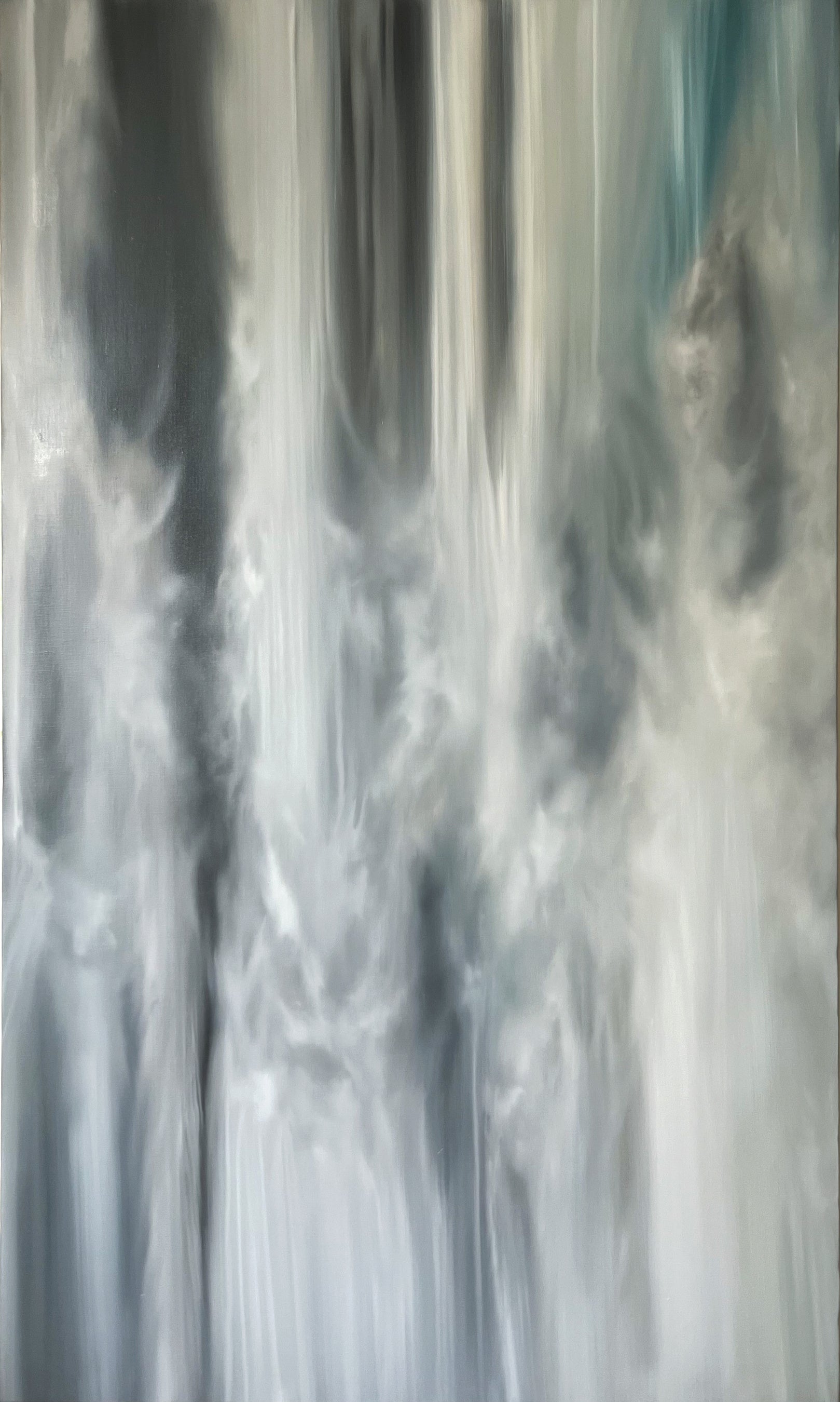 髙屋永遠「The moment」Pigments and oil on linen canvas 1620x970x25mm