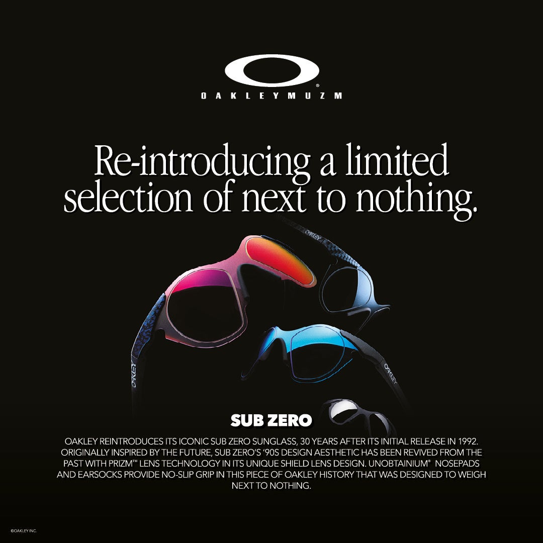 オークリー、1990年代の名作 SUB ZEROを復刻 | ルックスオティカ