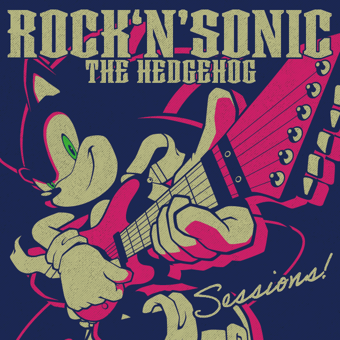 ソニックの描き下ろしアートワークを使用した「ROCK 'N' SONIC THE