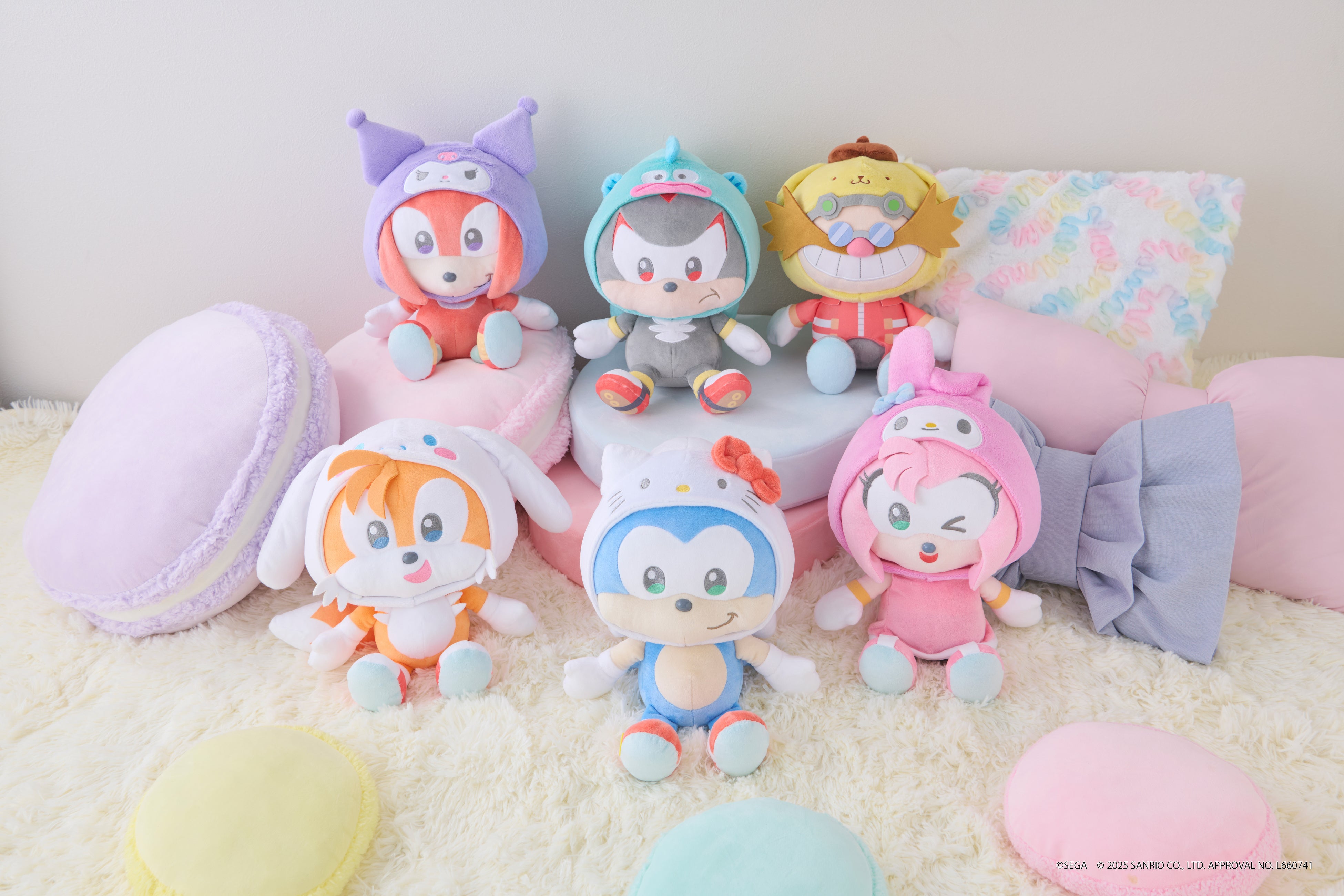 SONIC & FRIENDS Sanrio characters』ぬいぐるみとマスコットを