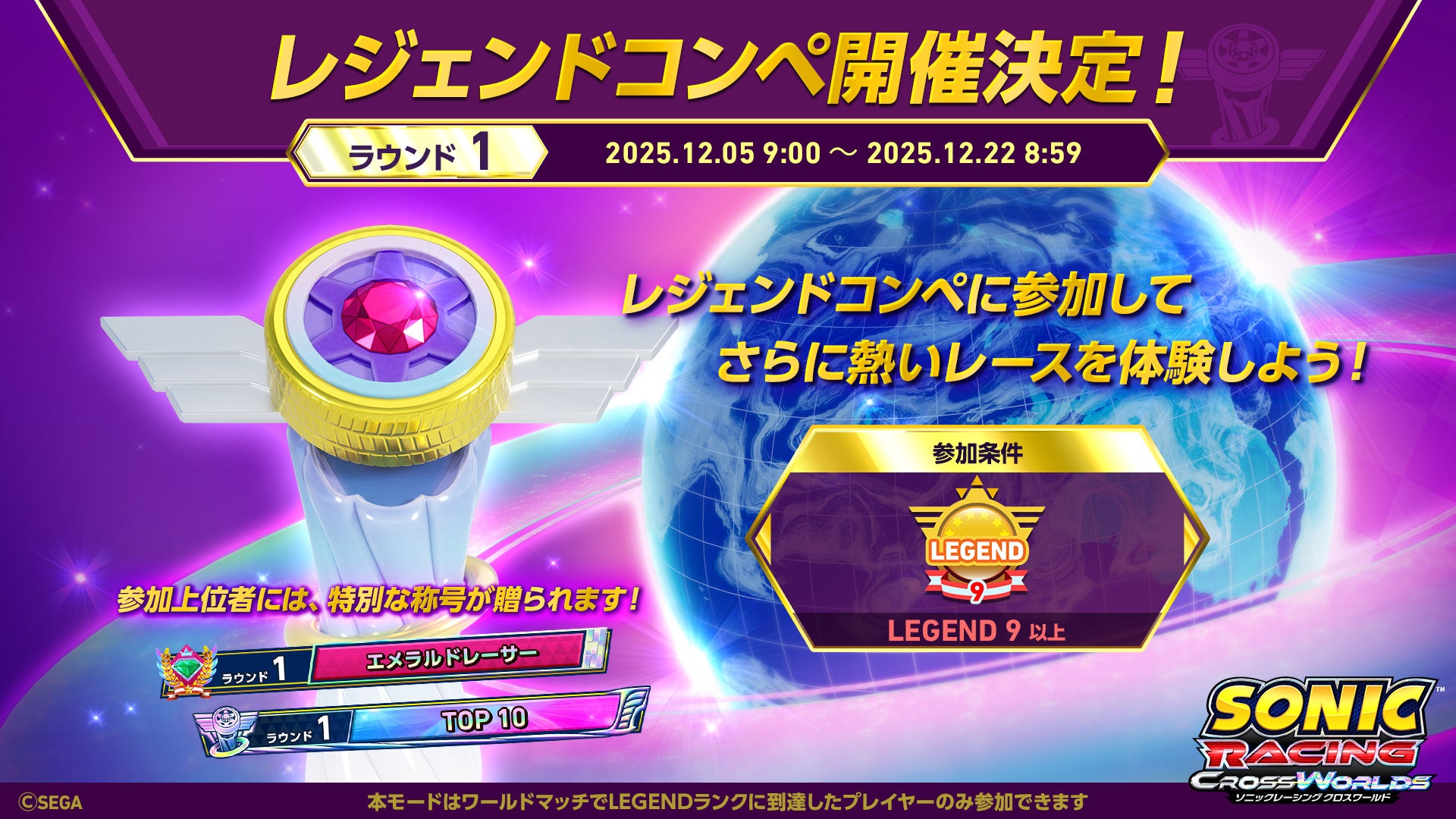 ソニックレーシング クロスワールド』 トップレーサー向けイベント