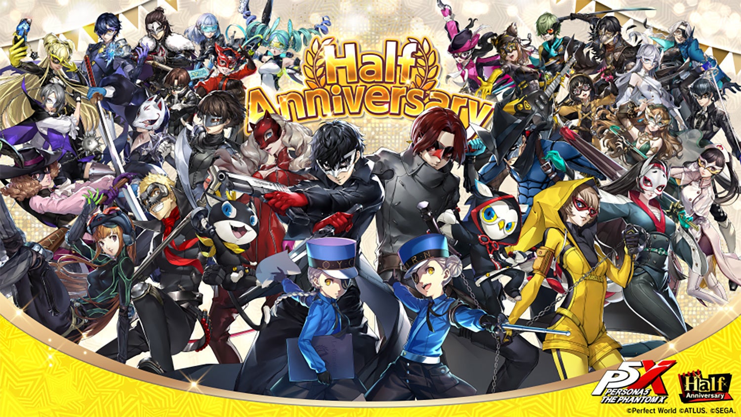 P5Xハーフアニバ開始！新キャラ情報＆コラボ満載