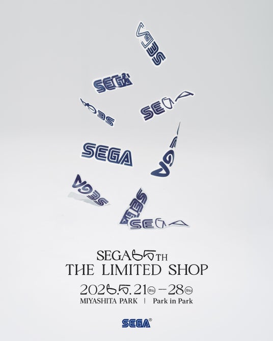 セガ設立65周年を記念する期間限定ショップ「SEGA 65th THE LIMITED SHOP」が渋谷・MIYASHITA PARKにて本日オープン! セガ設立65周年を記念する期間限定ショップ「SEGA 65th THE LIMITED SHOP」が渋谷・MIYASHITA PARKにて本日オープン!