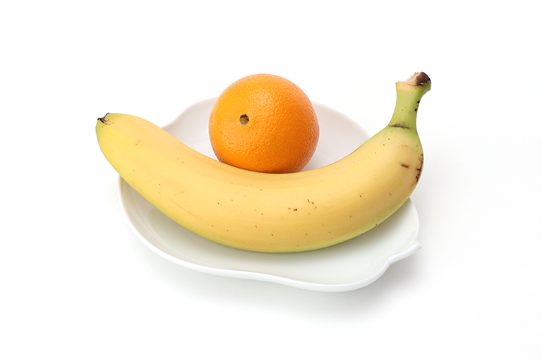③バナナ1本×オレンジ1玉