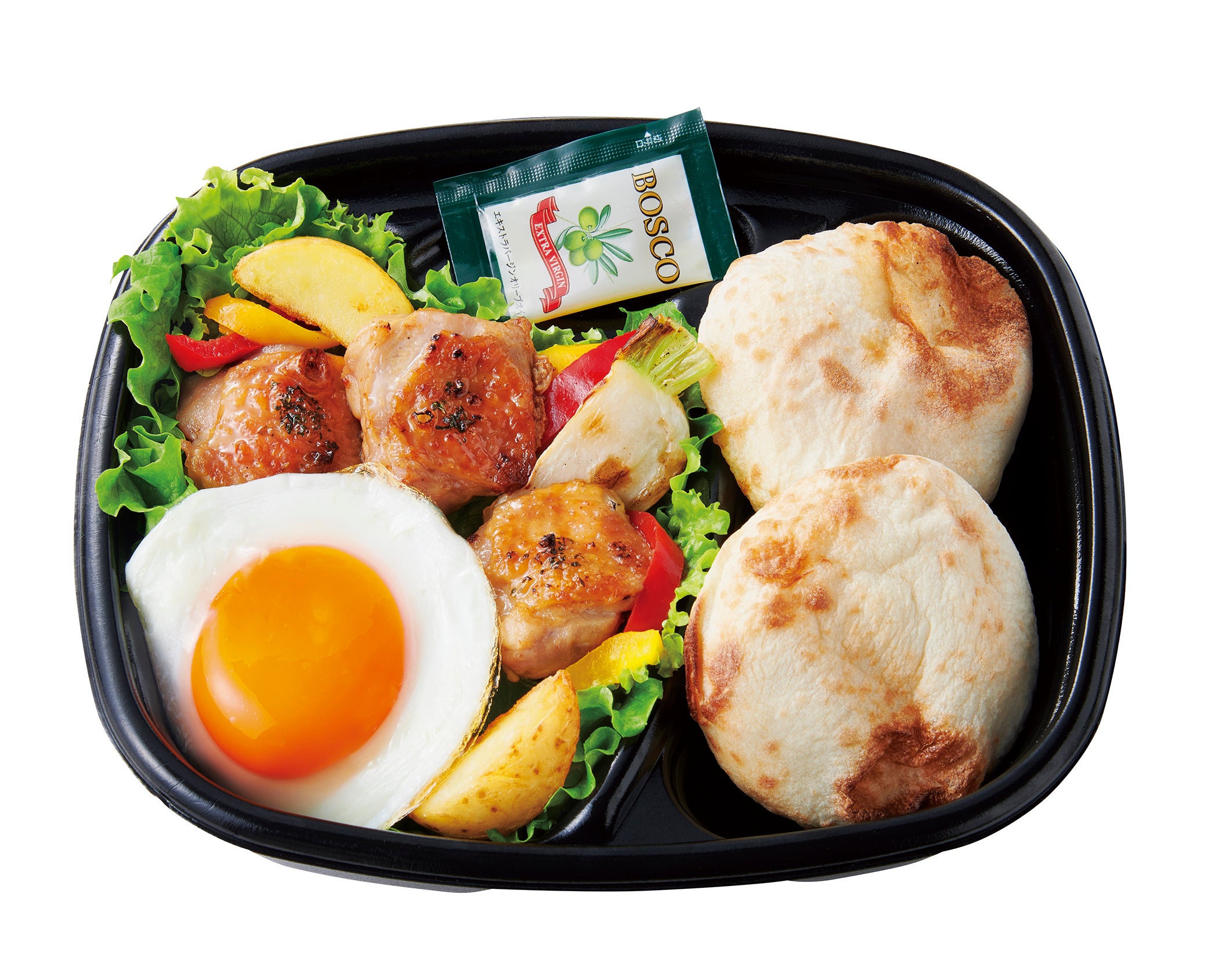 グリルチキンのペイザンヌサラダ（パンセット） 590円