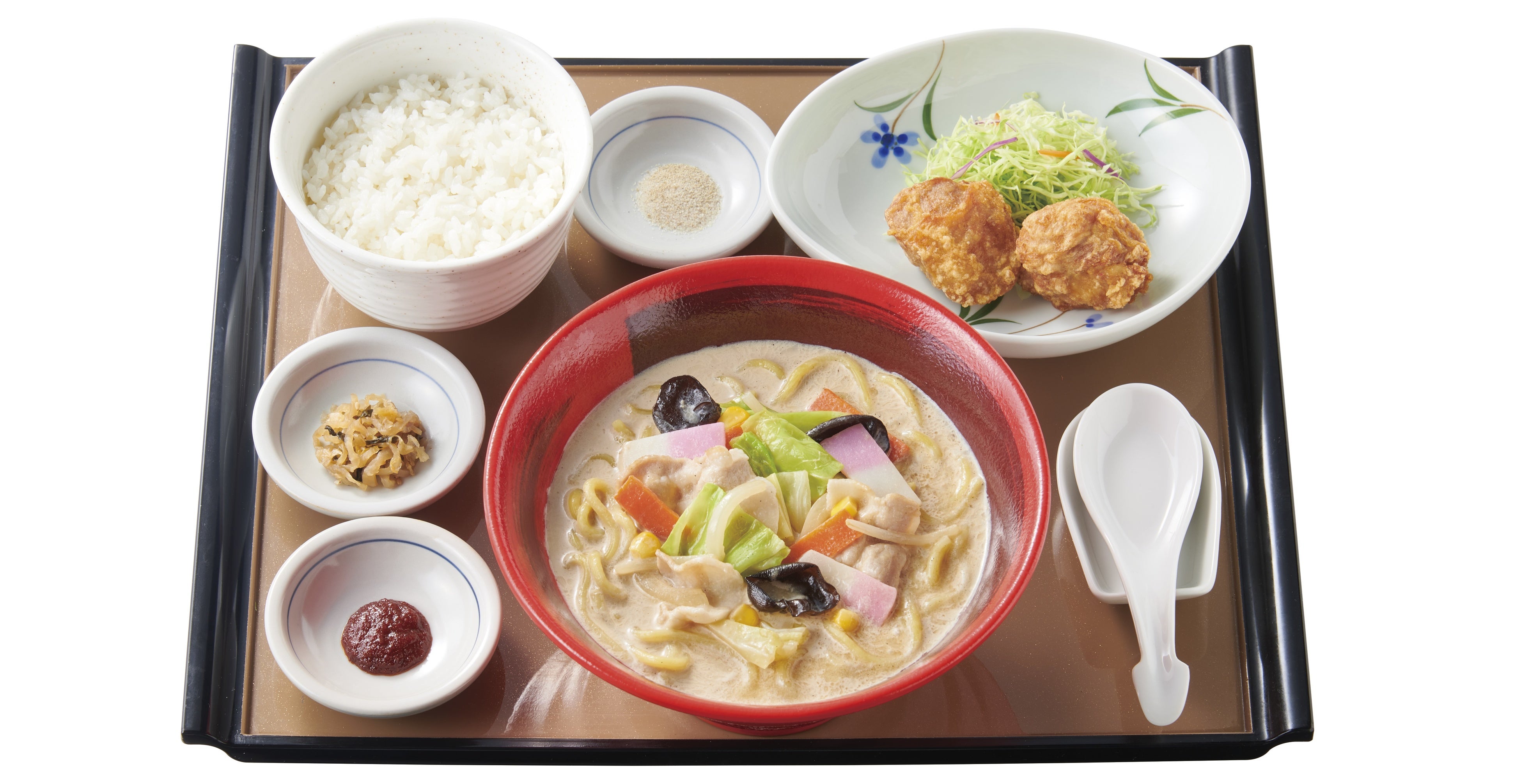 コク旨ちゃんぽんとから揚げの定食  890円