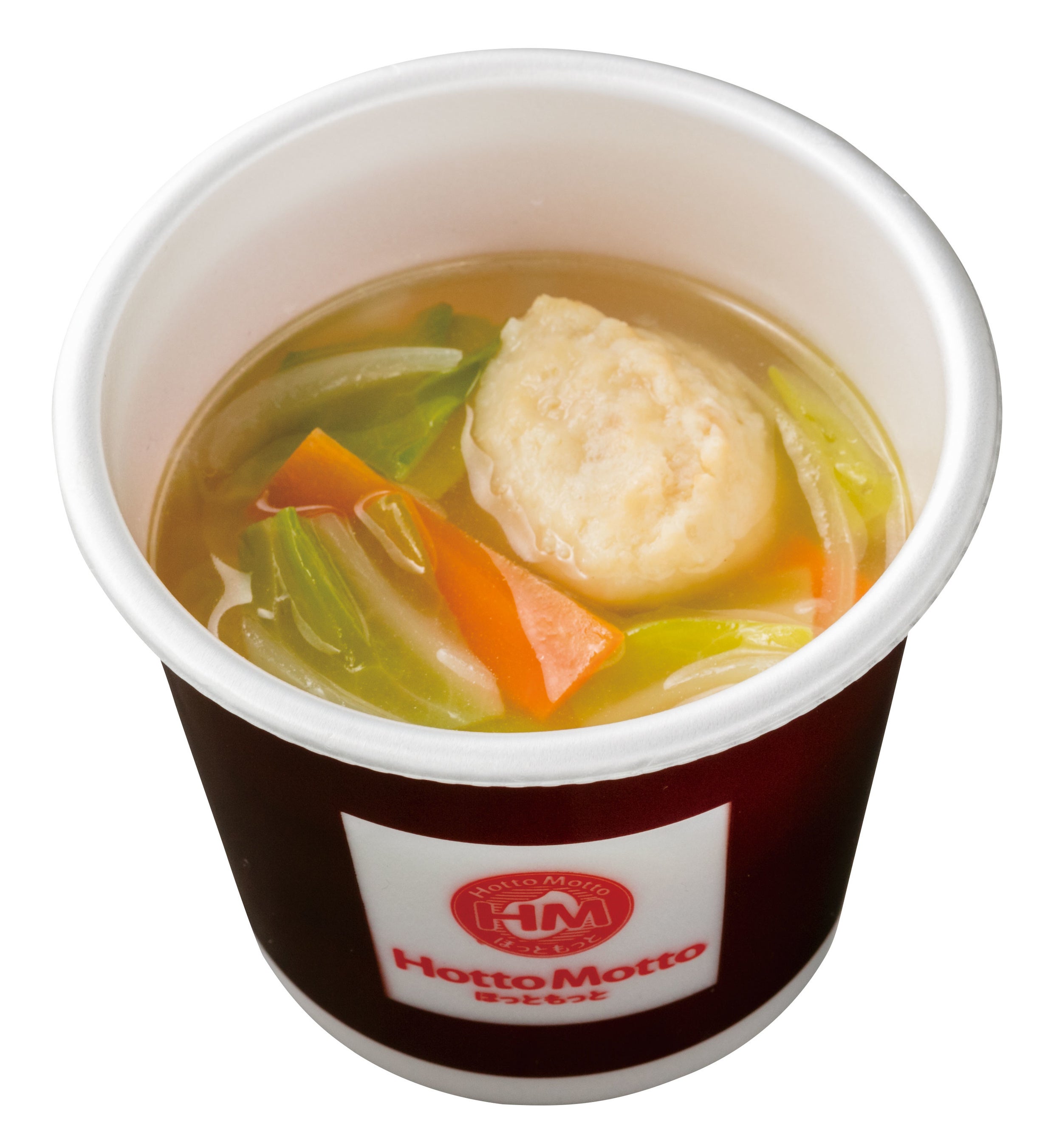 鶏団子と野菜の旨塩スープ　150円