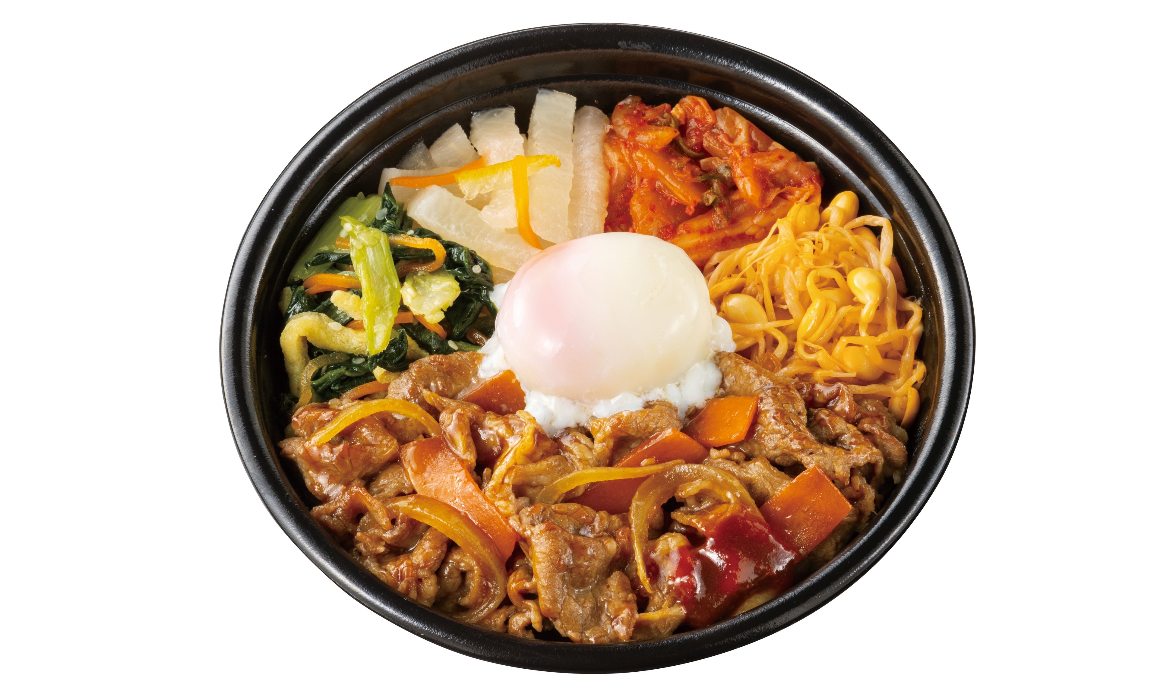 野菜が摂れる肉増しビビンバ (温玉付き)　770円 