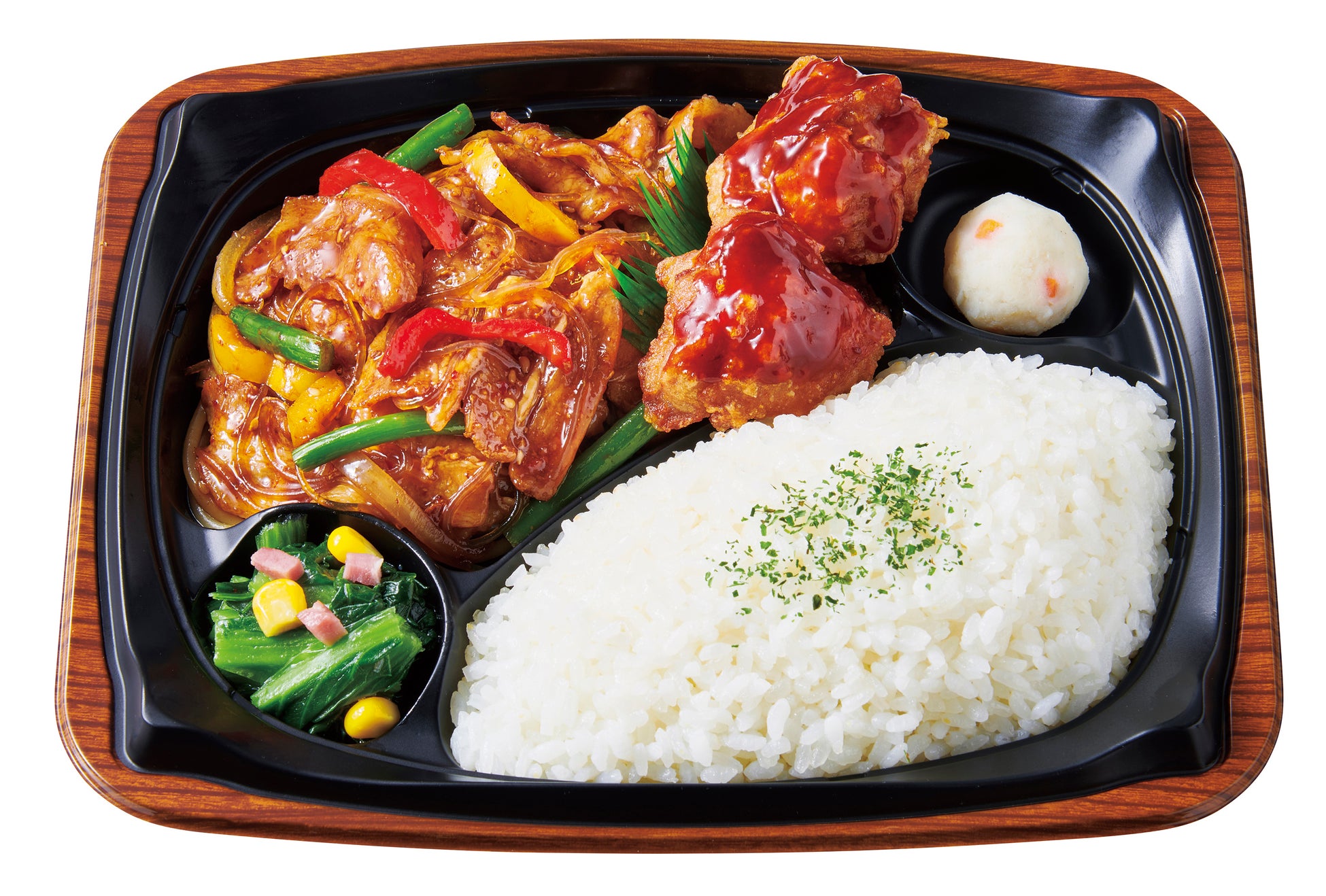 豚肉のプルコギ&ヤンニョムチキンプレート 760円