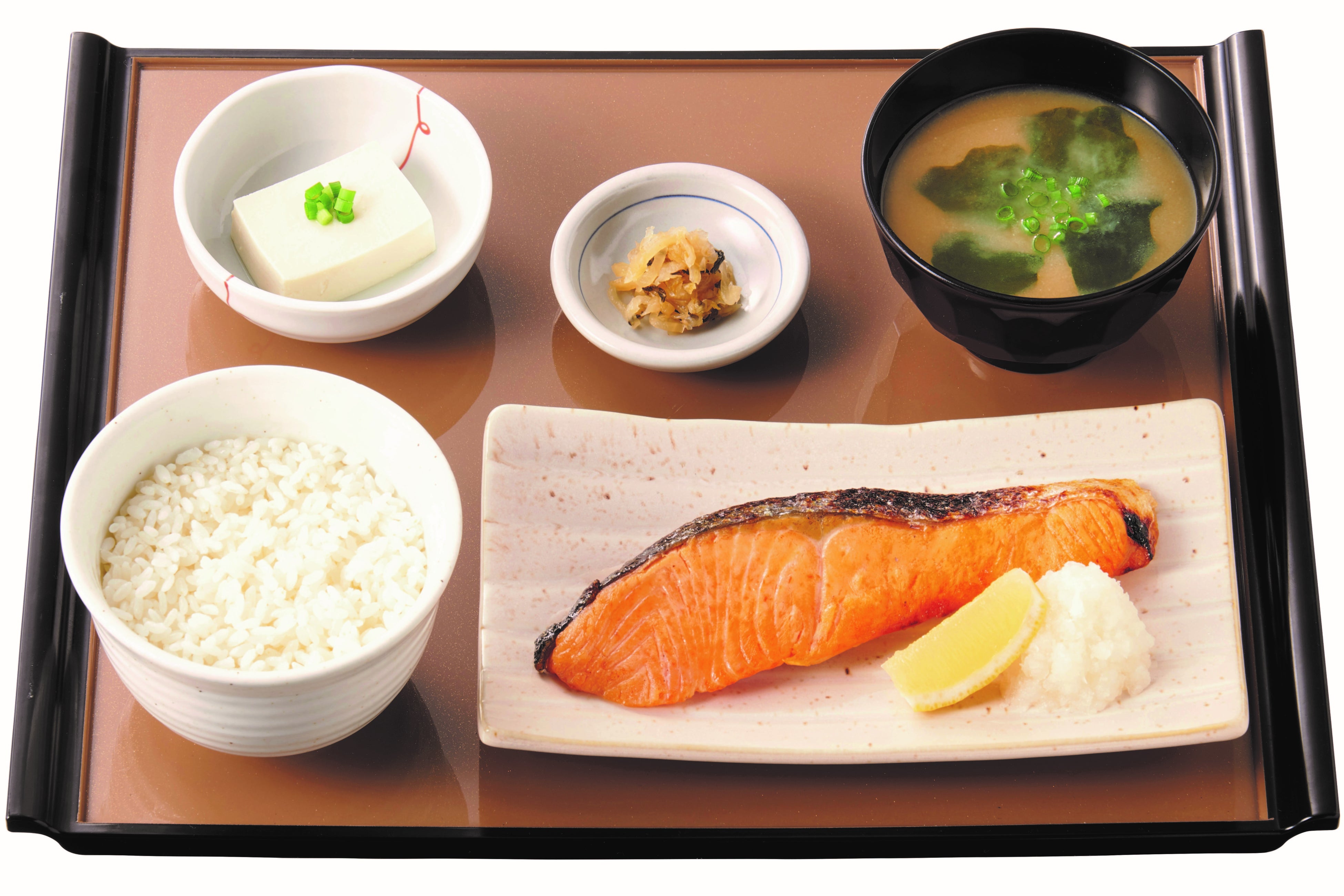 銀鮭の塩焼定食 790円